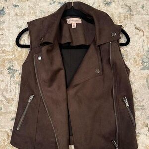 Philosophy Dark Brown Sleeveless Vest